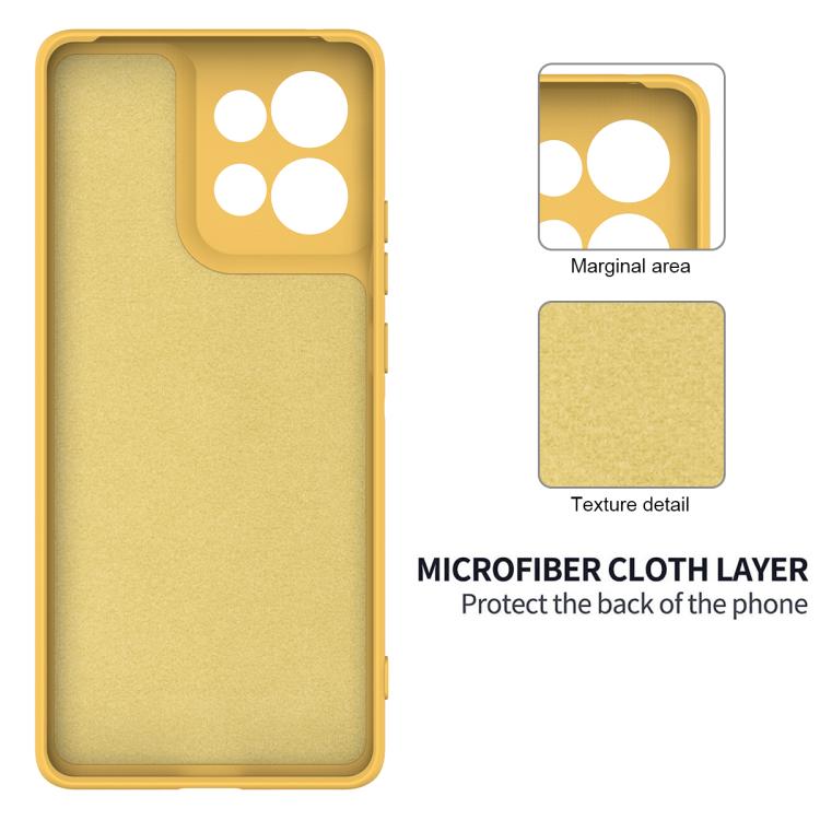 For Motorola Moto G15 Power Solid Color Liquid Silicone Dropproof Full Coverage Phone Case(Yellow) - free shipping - PMC TechLife - Order now!