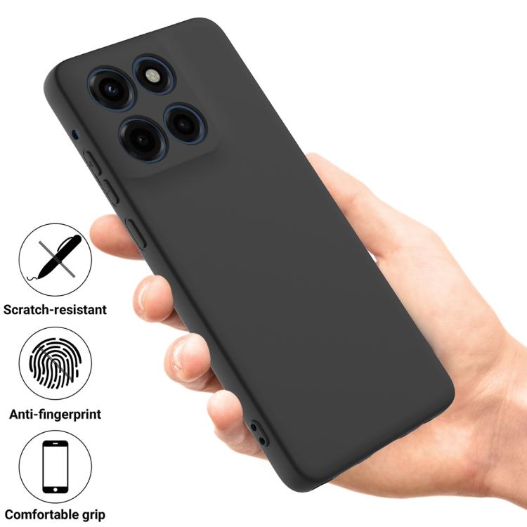 For Motorola Moto G Stylus 5G 2025 Solid Color Liquid Silicone Dropproof Full Coverage Phone Case(Black) - free shipping - PMC TechLife - Order now!