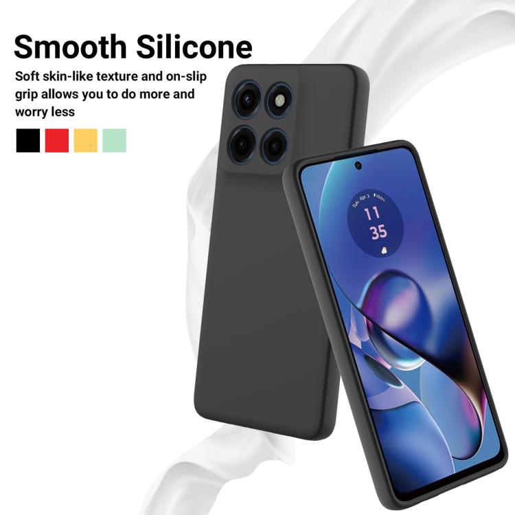 For Motorola Moto G Stylus 5G 2025 Solid Color Liquid Silicone Dropproof Full Coverage Phone Case(Black) - free shipping - PMC TechLife - Order now!