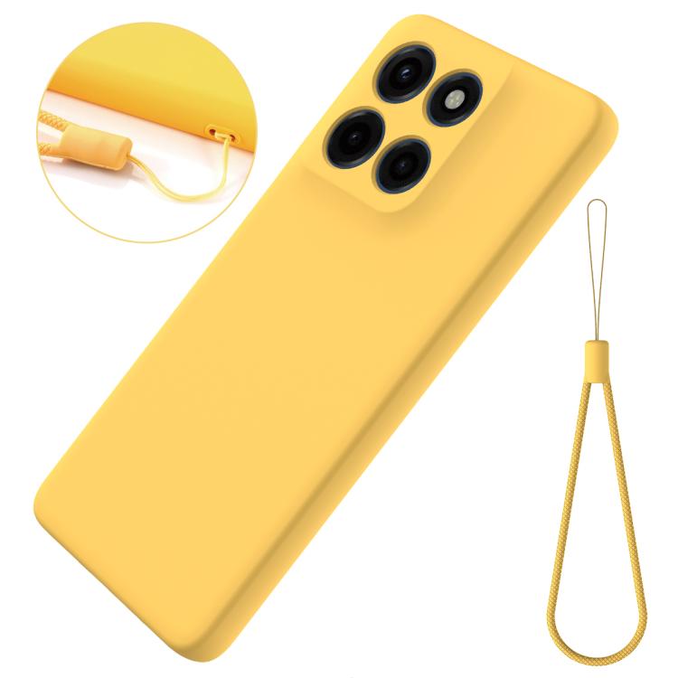 For Motorola Moto G Stylus 5G 2025 Solid Color Liquid Silicone Dropproof Full Coverage Phone Case(Yellow) - free shipping - PMC TechLife - Order now!
