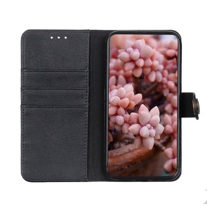 For Xiaomi Redmi Note 12S 4G KHAZNEH Cowhide Texture Flip Leather Phone Case(Black) - Xiaomi Cases by PMC Jewellery | Online Shopping South Africa | PMC Jewellery | Buy Now Pay Later Mobicred