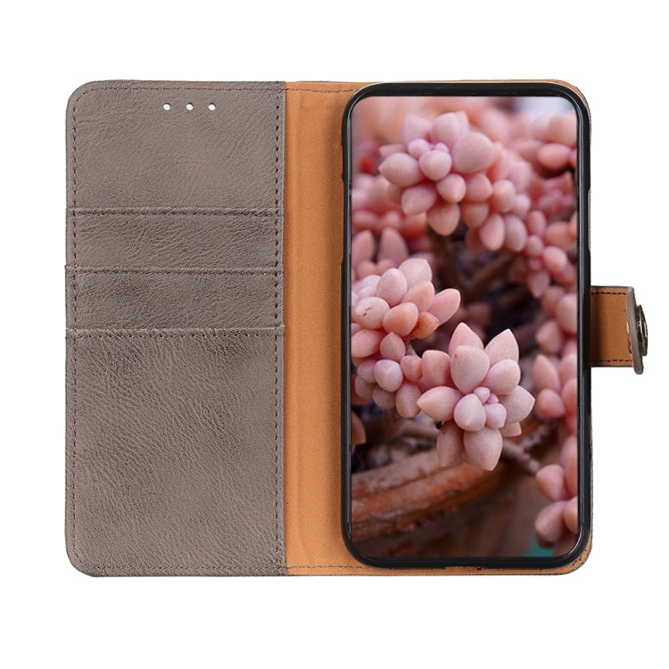 For Xiaomi 13T 5G / Redmi K60 Ultra 5G KHAZNEH Cowhide Texture Flip Leather Phone Case(Khaki) - free shipping - PMC TechLife - Order now!