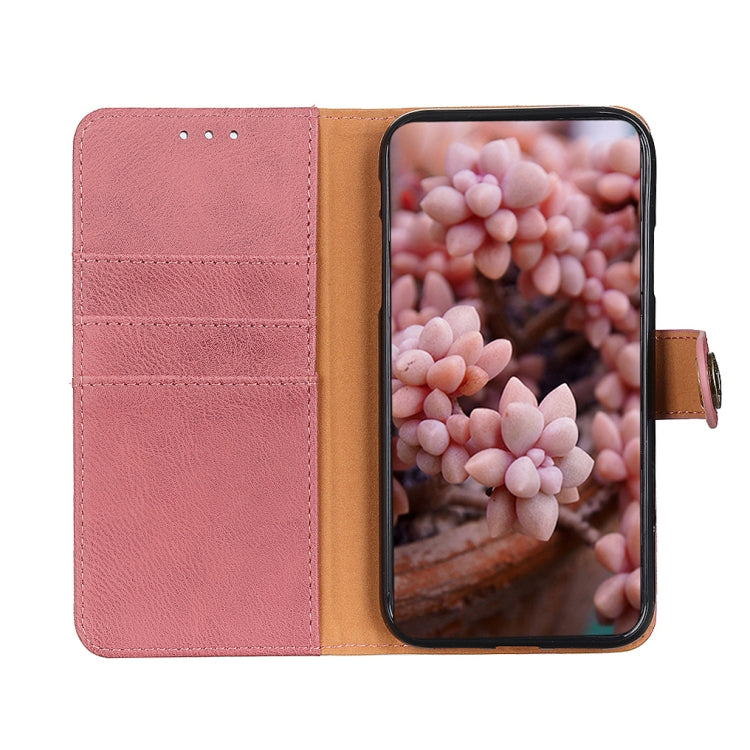 For Xiaomi Poco X6 Pro 5G/Redmi K70E KHAZNEH Cowhide Texture Flip Leather Phone Case(Pink) - K70E Cases by PMC TechLife | Online Shopping South Africa | PMC TechLife | Buy Now Pay Later Mobicred