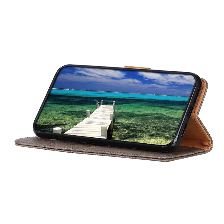 For Xiaomi 14 Ultra KHAZNEH Cowhide Texture Flip Leather Phone Case(Khaki) - 14 Ultra Cases by PMC TechLife | Online Shopping South Africa | PMC TechLife | Buy Now Pay Later Mobicred