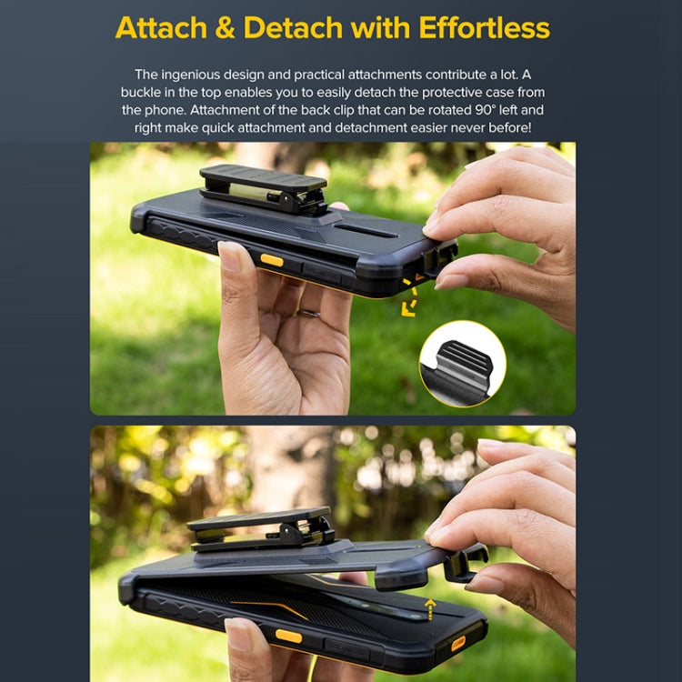 For Ulefone Armor X12 Pro Ulefone Back Clip Phone Case with Carabiner(Black) - free shipping - PMC Jewellery - Order now!