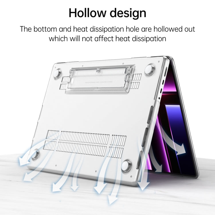 For MacBook Air 13.6 A3113 / M4 A3240 Frosted Translucent Laptop Protective Case(White) - MacBook Air Cases by PMC TechLife | Online Shopping South Africa | PMC TechLife | Buy Now Pay Later Mobicred