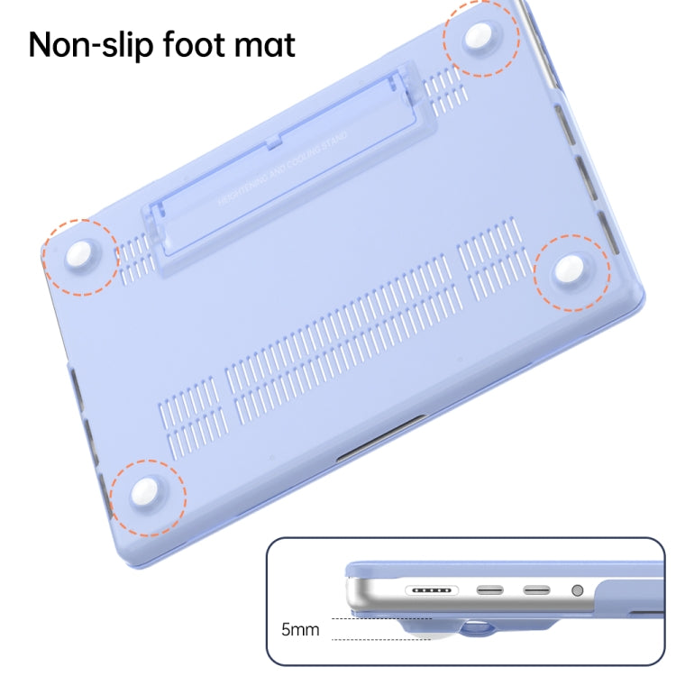 For MacBook Air 13.6 A3113 / M4 A3240 Frosted Translucent Laptop Protective Case(White) - MacBook Air Cases by PMC TechLife | Online Shopping South Africa | PMC TechLife | Buy Now Pay Later Mobicred