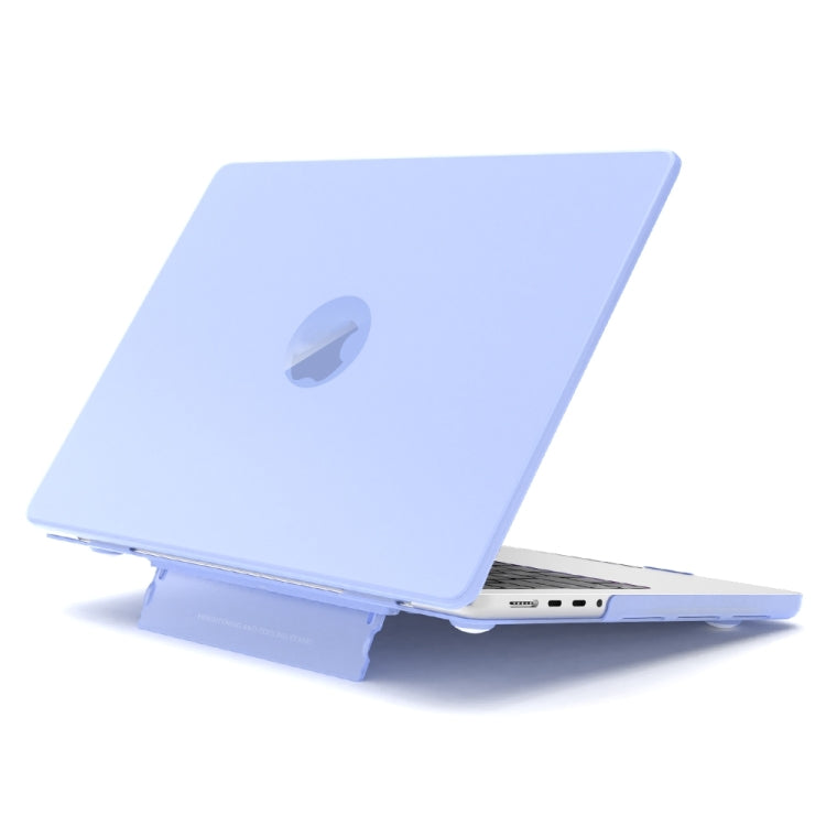 For Macbook Pro 16.2 2023 A2991/A2780 Frosted Translucent Laptop Protective Case(Purple) - MacBook Pro Cases by PMC Jewellery | Online Shopping South Africa | PMC Jewellery | Buy Now Pay Later Mobicred