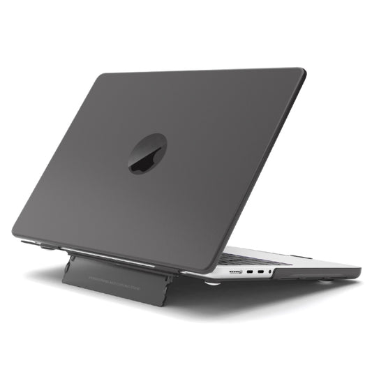 For MacBook Pro 16 inch A2141 Frosted Translucent Laptop Protective Case(Black) - MacBook Pro Cases by PMC Jewellery | Online Shopping South Africa | PMC Jewellery | Buy Now Pay Later Mobicred