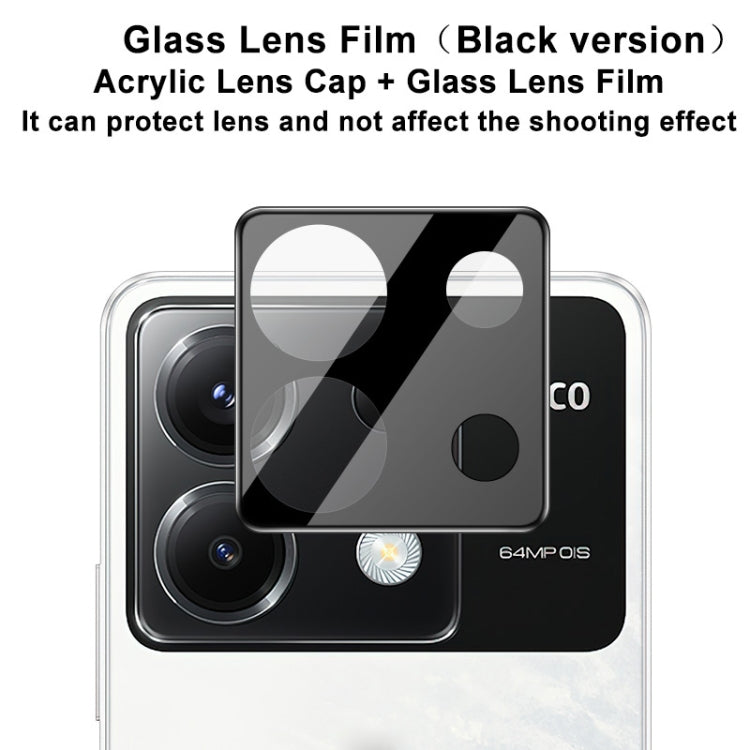 For Xiaomi Poco X6 5G imak High Definition Integrated Glass Lens Film Black Version - For Xiaomi by imak | Online Shopping South Africa | PMC Jewellery | Buy Now Pay Later Mobicred