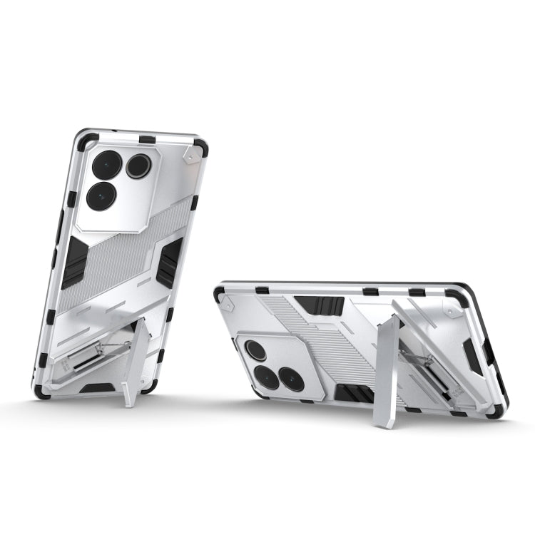 For vivo S17e Punk Armor 2 in 1 PC + TPU Phone Case with Holder(White) - vivo Cases by PMC Jewellery | Online Shopping South Africa | PMC Jewellery