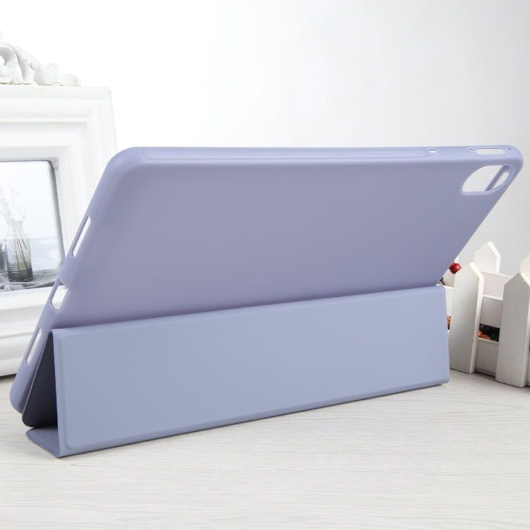 For Huawei MatePad 11 2023 GEBEI 3-folding Holder Shockproof Flip Leather Tablet Case(Light Purple) - free shipping - PMc TechLife - Order now!