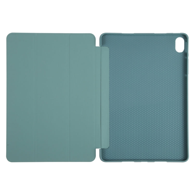 For Huawei MatePad Air 11.5 GEBEI 3-folding Holder Shockproof Flip Leather Tablet Case(Dark Green) - free shipping - PMc TechLife - Order now!