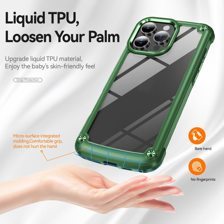 For iPhone 16 Pro TPU + PC Lens Protection Phone Case(Green) - iPhone 16 Pro Cases by PMC Jewellery | Online Shopping South Africa | PMC Jewellery | Buy Now Pay Later Mobicred