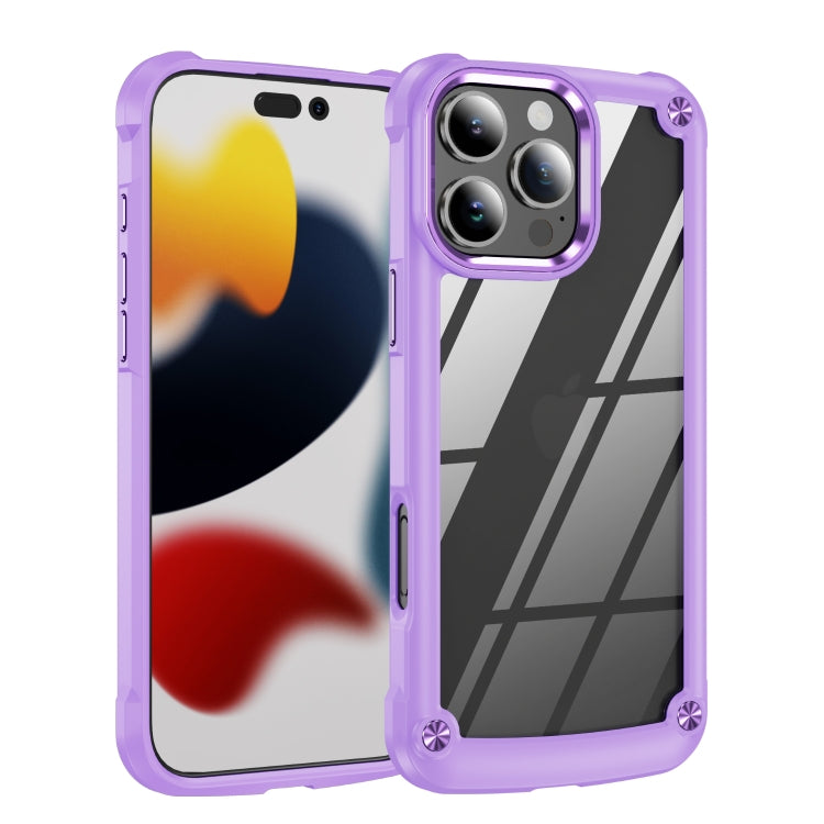 For iPhone 16 Pro TPU + PC Lens Protection Phone Case(Purple) - iPhone 16 Pro Cases by PMC Jewellery | Online Shopping South Africa | PMC Jewellery | Buy Now Pay Later Mobicred