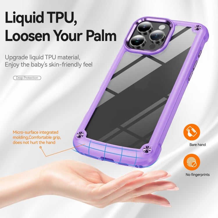 For iPhone 16 Pro TPU + PC Lens Protection Phone Case(Purple) - iPhone 16 Pro Cases by PMC Jewellery | Online Shopping South Africa | PMC Jewellery | Buy Now Pay Later Mobicred