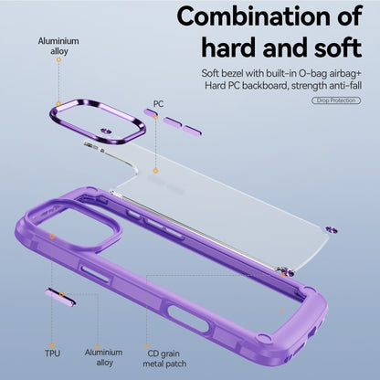 For iPhone 16 Pro TPU + PC Lens Protection Phone Case(Purple) - iPhone 16 Pro Cases by PMC Jewellery | Online Shopping South Africa | PMC Jewellery | Buy Now Pay Later Mobicred