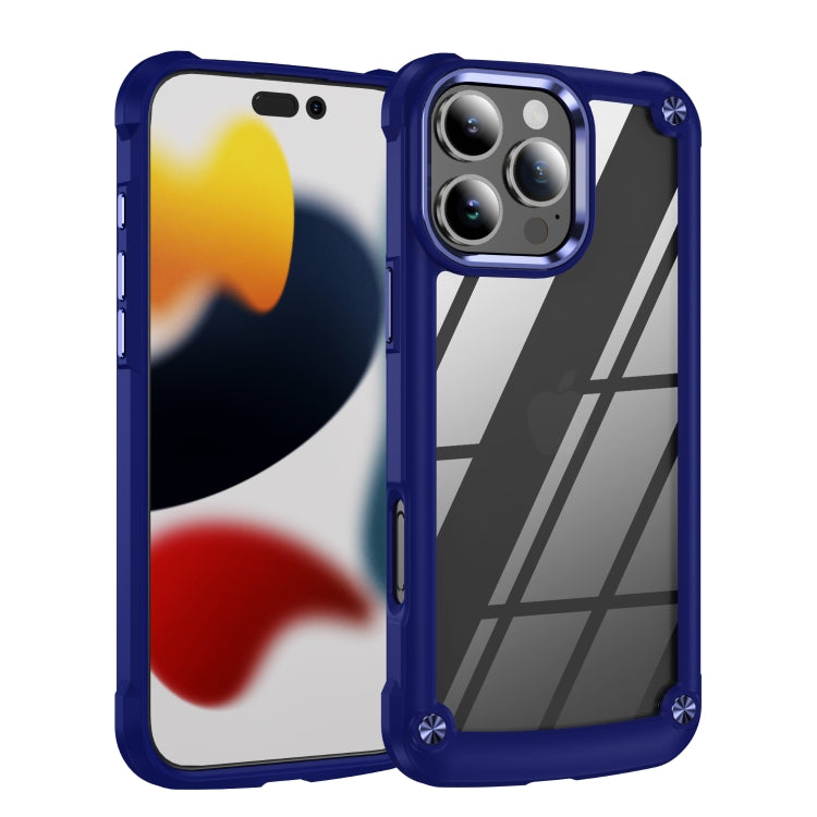 For iPhone 16 Pro Max TPU + PC Lens Protection Phone Case(Blue) - iPhone 16 Pro Max Cases by PMC Jewellery | Online Shopping South Africa | PMC Jewellery | Buy Now Pay Later Mobicred