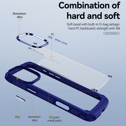 For iPhone 16 Pro Max TPU + PC Lens Protection Phone Case(Blue) - iPhone 16 Pro Max Cases by PMC Jewellery | Online Shopping South Africa | PMC Jewellery | Buy Now Pay Later Mobicred