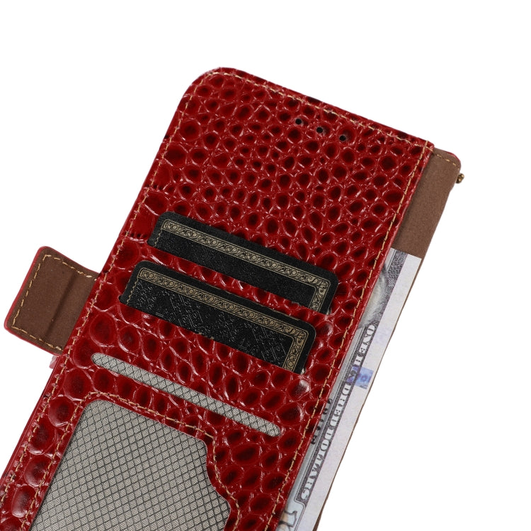 For iPhone 16 Pro Max Crocodile Top Layer Cowhide Leather Phone Case(Red) - iPhone 16 Pro Max Cases by PMC Jewellery | Online Shopping South Africa | PMC Jewellery | Buy Now Pay Later Mobicred