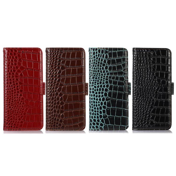 For iPhone 17 Air Crocodile Top Layer Cowhide Leather Phone Case(Black) - free shipping - PMc TechLife - Order now!