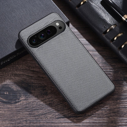 For Google Pixel 9 Nylon Cloth Texture Shockproof PC+TPU Phone Case(Grey) - Google Cases by PMC Jewellery | Online Shopping South Africa | PMC Jewellery | Buy Now Pay Later Mobicred