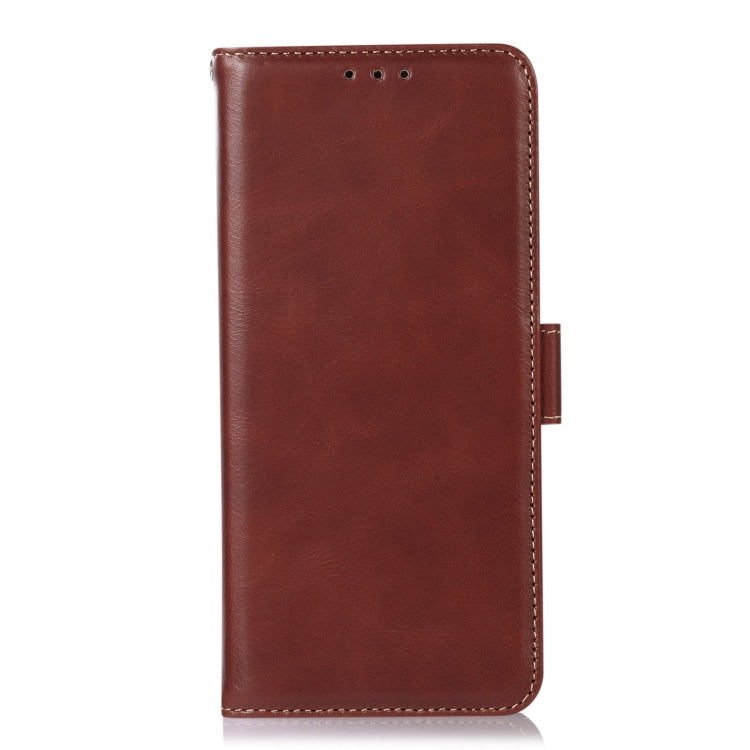 For iPhone 16 Pro Crazy Horse Top Layer Cowhide Leather Phone Case(Brown) - iPhone 16 Pro Cases by PMC Jewellery | Online Shopping South Africa | PMC Jewellery | Buy Now Pay Later Mobicred