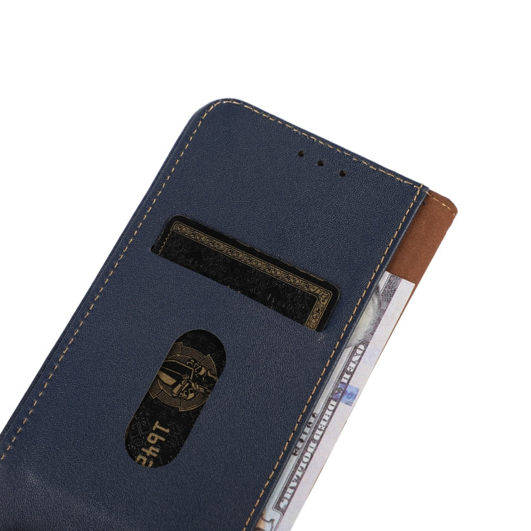 For iPhone 16 Plus KHAZNEH Nappa Top Layer Cowhide Leather Phone Case(Blue) - iPhone 16 Plus Cases by PMC Jewellery | Online Shopping South Africa | PMC Jewellery | Buy Now Pay Later Mobicred