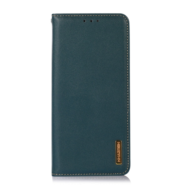 For iPhone 16 KHAZNEH Nappa Top Layer Cowhide Leather Phone Case(Green) - iPhone 16 Cases by PMC Jewellery | Online Shopping South Africa | PMC Jewellery | Buy Now Pay Later Mobicred