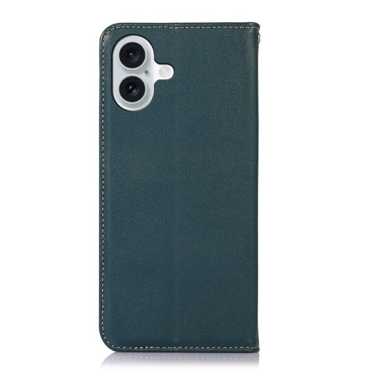 For iPhone 17 KHAZNEH Nappa Top Layer Cowhide Leather Phone Case(Green) - free shipping - PMc TechLife - Order now!