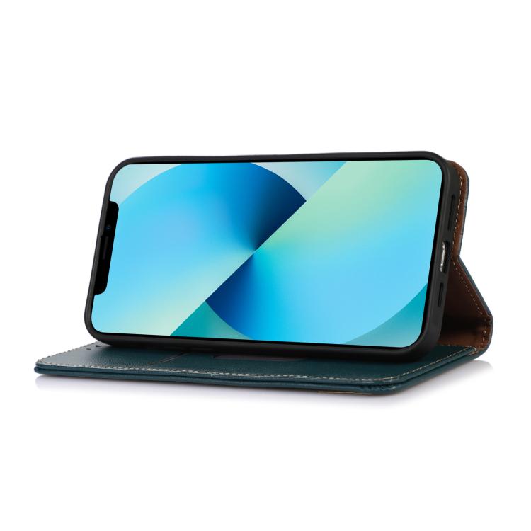 For iPhone 17 KHAZNEH Nappa Top Layer Cowhide Leather Phone Case(Green) - free shipping - PMc TechLife - Order now!