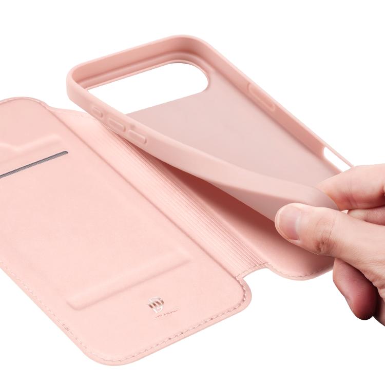 For iPhone 17 Air DUX DUCIS Skin Pro Series Flip Leather Phone Case(Rose Gold) - iPhone 17 Air Cases by DUX DUCIS | Online Shopping South Africa | PMC TechLife | Buy Now Pay Later Mobicred