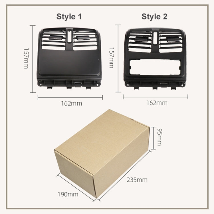 For Mercedes-Benz CLS W218 Car Rear Air Conditioner Air Outlet Panel 21883004547M91, Style:High Version(Grey White) - free shipping - PMC TechLife - Order now!