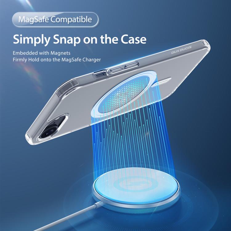 For iPhone 16e DUX DUCIS Clin Mag Series Magsafe TPU Phone Case(Transparent) - free shipping - PMC TechLife - Order now!