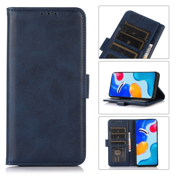 For iPhone 16 Cow Texture Leather Phone Case(Blue) - iPhone 16 Cases by PMC TechLife | Online Shopping South Africa | PMC TechLife | Buy Now Pay Later Mobicred