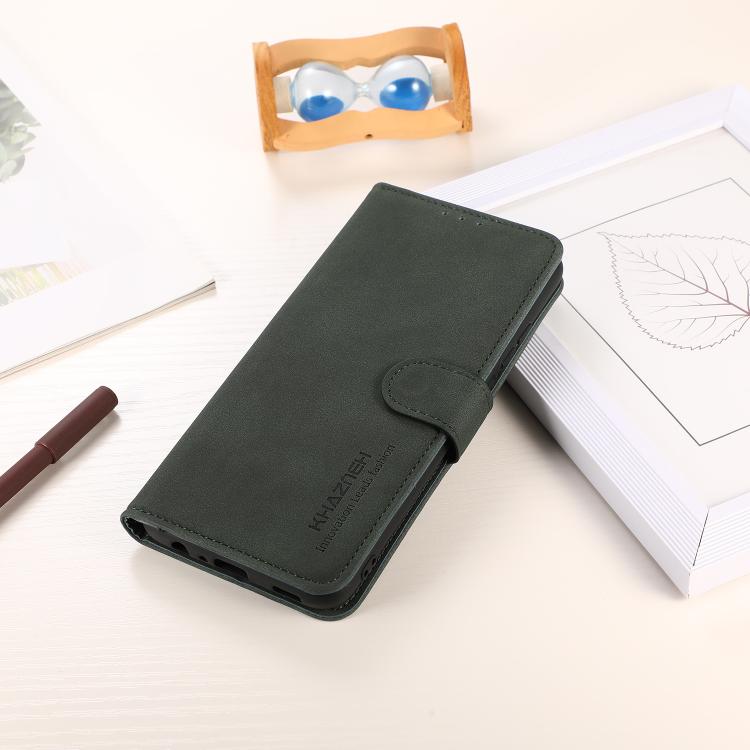 For iPhone 17 KHAZNEH Matte Texture Leather Phone Case(Green) - free shipping - PMc TechLife - Order now!