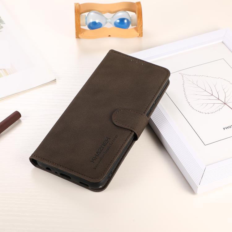 For iPhone 17 Air KHAZNEH Matte Texture Leather Phone Case(Brown) - free shipping - PMc TechLife - Order now!