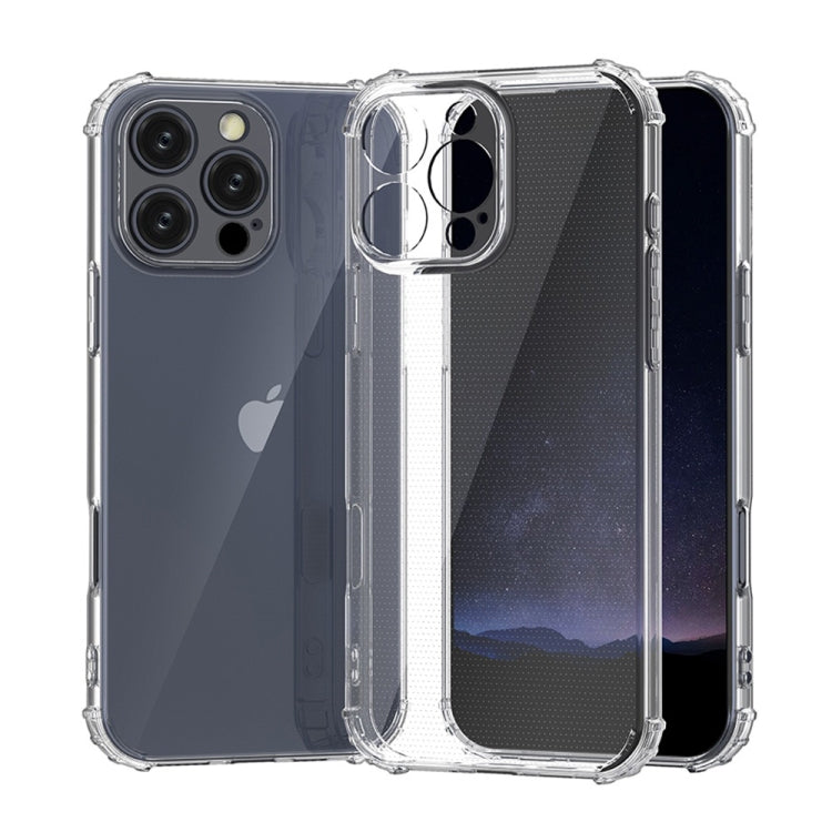 For iPhone 16 Pro Four-Corner Shockproof Clear TPU Phone Case(Transparent) - iPhone 16 Pro Cases by PMC Jewellery | Online Shopping South Africa | PMC Jewellery | Buy Now Pay Later Mobicred