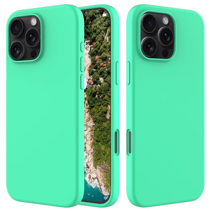 For iPhone 16 Pro Max Solid Color Silicone Phone Case(Green) - More iPhone Cases by PMC Jewellery | Online Shopping South Africa | PMC Jewellery | Buy Now Pay Later Mobicred