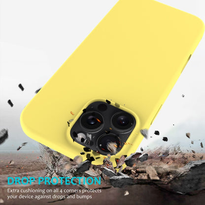 For iPhone 16 Pro Max Solid Color Silicone Phone Case(Lemon Yellow) - More iPhone Cases by PMC Jewellery | Online Shopping South Africa | PMC Jewellery | Buy Now Pay Later Mobicred