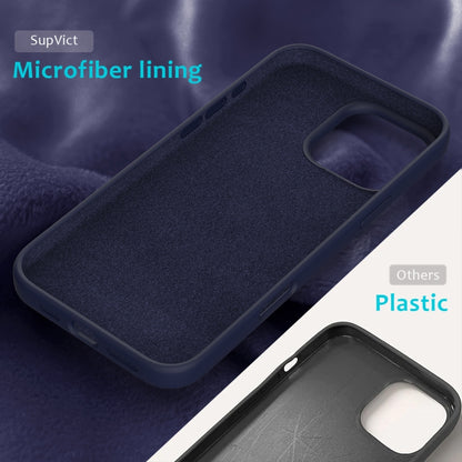 For iPhone 16 Pro Max Solid Color Silicone Phone Case(Midnight Blue) - More iPhone Cases by PMC Jewellery | Online Shopping South Africa | PMC Jewellery | Buy Now Pay Later Mobicred