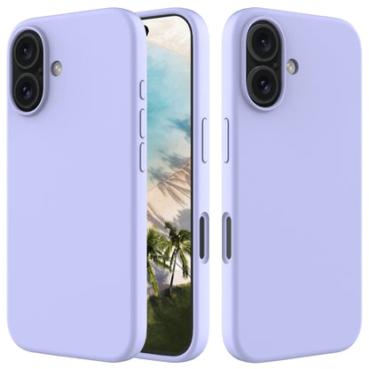 For iPhone 16 Plus Solid Color Silicone Phone Case(Purple) - More iPhone Cases by PMC Jewellery | Online Shopping South Africa | PMC Jewellery | Buy Now Pay Later Mobicred