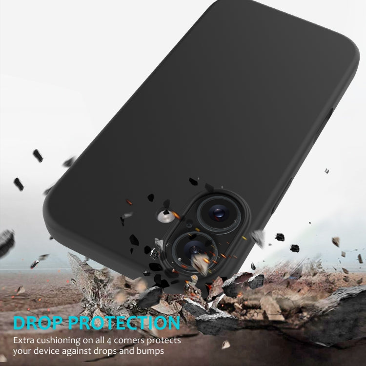 For iPhone 16 Plus Solid Color Silicone Phone Case(Black) - More iPhone Cases by PMC Jewellery | Online Shopping South Africa | PMC Jewellery | Buy Now Pay Later Mobicred