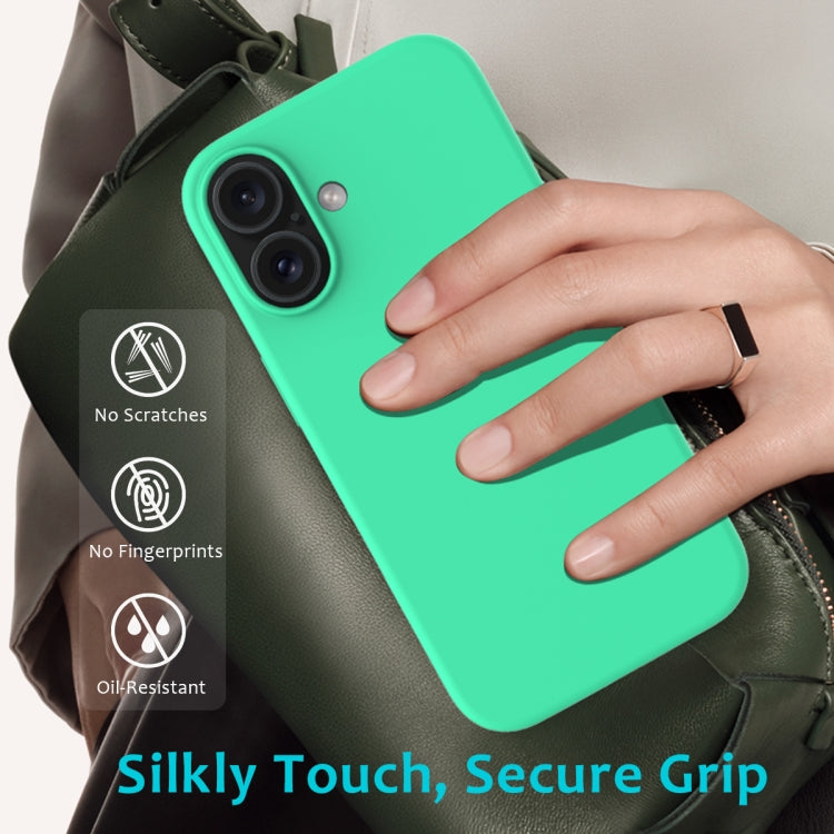 For iPhone 16 Plus Solid Color Silicone Phone Case(Green) - More iPhone Cases by PMC Jewellery | Online Shopping South Africa | PMC Jewellery | Buy Now Pay Later Mobicred