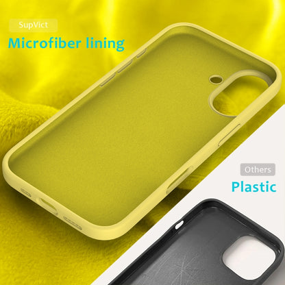 For iPhone 16 Plus Solid Color Silicone Phone Case(Lemon Yellow) - More iPhone Cases by PMC Jewellery | Online Shopping South Africa | PMC Jewellery | Buy Now Pay Later Mobicred