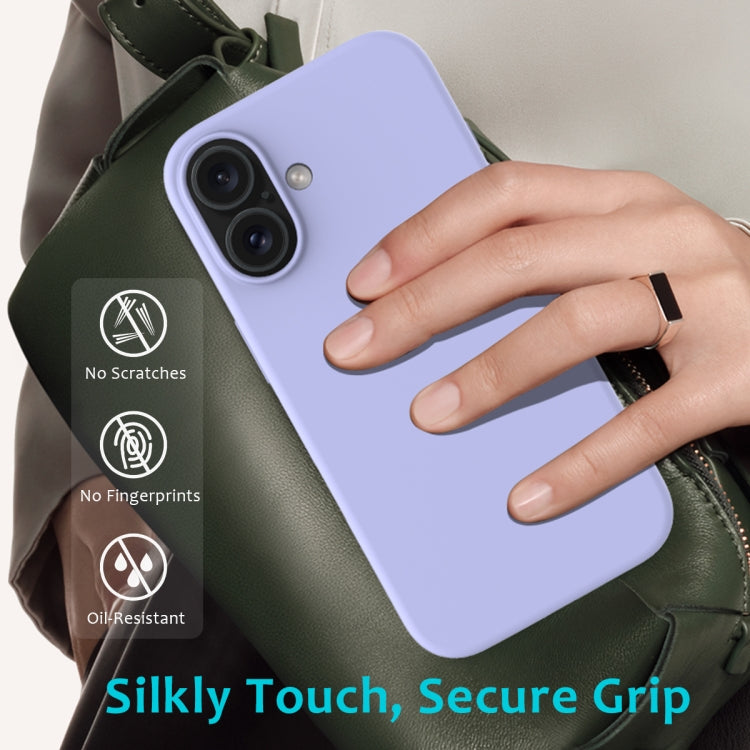 For iPhone 16 Solid Color Silicone Phone Case(Purple) - More iPhone Cases by PMC Jewellery | Online Shopping South Africa | PMC Jewellery | Buy Now Pay Later Mobicred