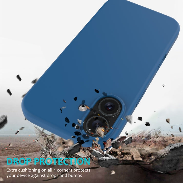 For iPhone 16 Solid Color Silicone Phone Case(Cobalt Blue) - More iPhone Cases by PMC Jewellery | Online Shopping South Africa | PMC Jewellery | Buy Now Pay Later Mobicred