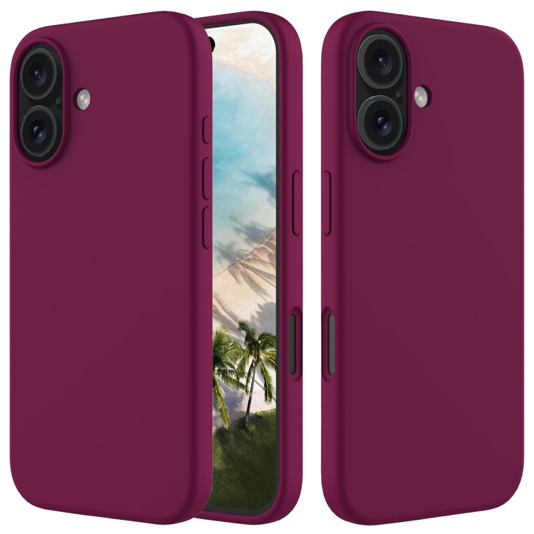 For iPhone 16 Solid Color Silicone Phone Case(Violet) - More iPhone Cases by PMC Jewellery | Online Shopping South Africa | PMC Jewellery | Buy Now Pay Later Mobicred