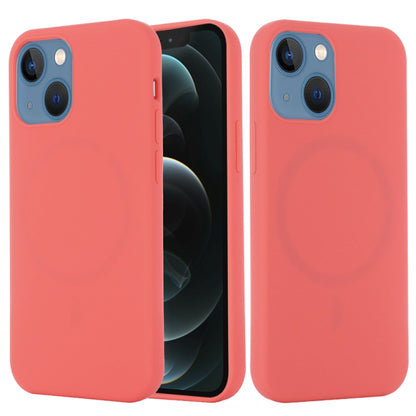 For iPhone 15 Shockproof Silicone Magsafe Phone Case(Pink Orange) - iPhone 15 Cases by PMC Jewellery | Online Shopping South Africa | PMC Jewellery