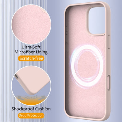 For iPhone 16 Pro Max Shockproof Silicone Magsafe Phone Case(Sand Pink) - iPhone 16 Pro Max Cases by PMC Jewellery | Online Shopping South Africa | PMC Jewellery | Buy Now Pay Later Mobicred